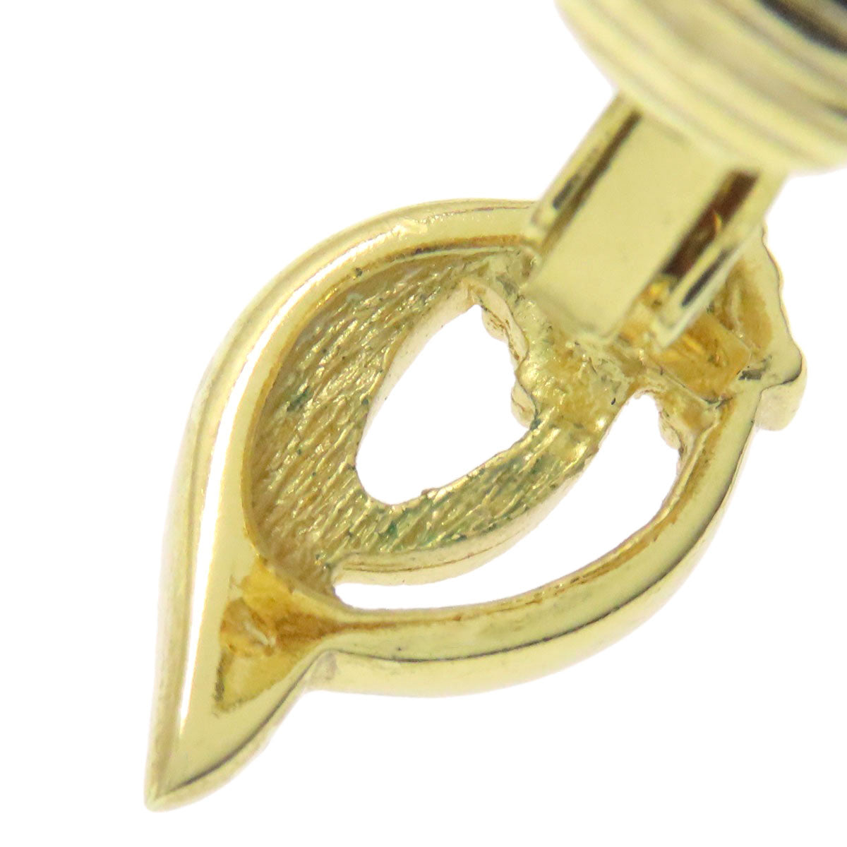 CHRISTIAN DIOR Rhinestone Earring Metal Ladies [Used]