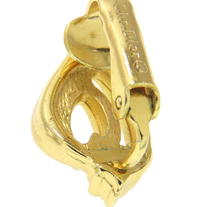 CHRISTIAN DIOR Rhinestone Earring Metal Ladies [Used]