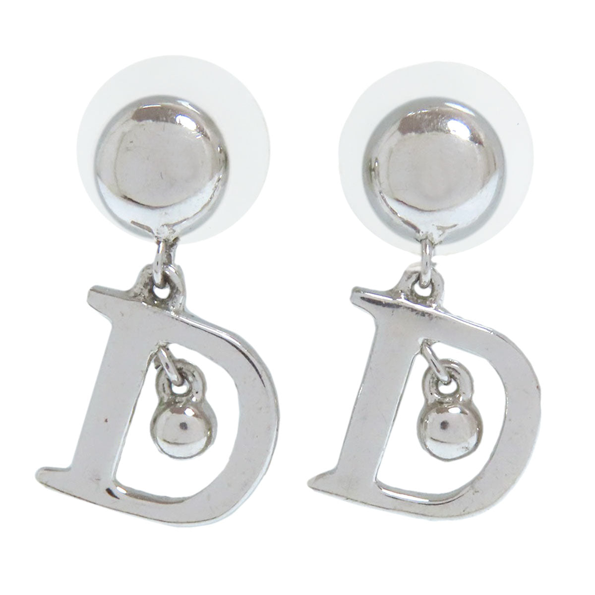 CHRISTIAN DIOR D logo earring Metal Ladies [Used]