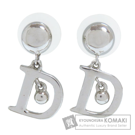 CHRISTIAN DIOR D logo earring Metal Ladies [Used]