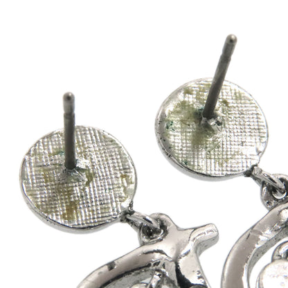 CHRISTIAN DIOR D logo earring Metal Ladies [Used]