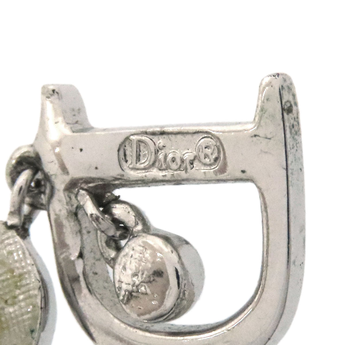CHRISTIAN DIOR D logo earring Metal Ladies [Used]