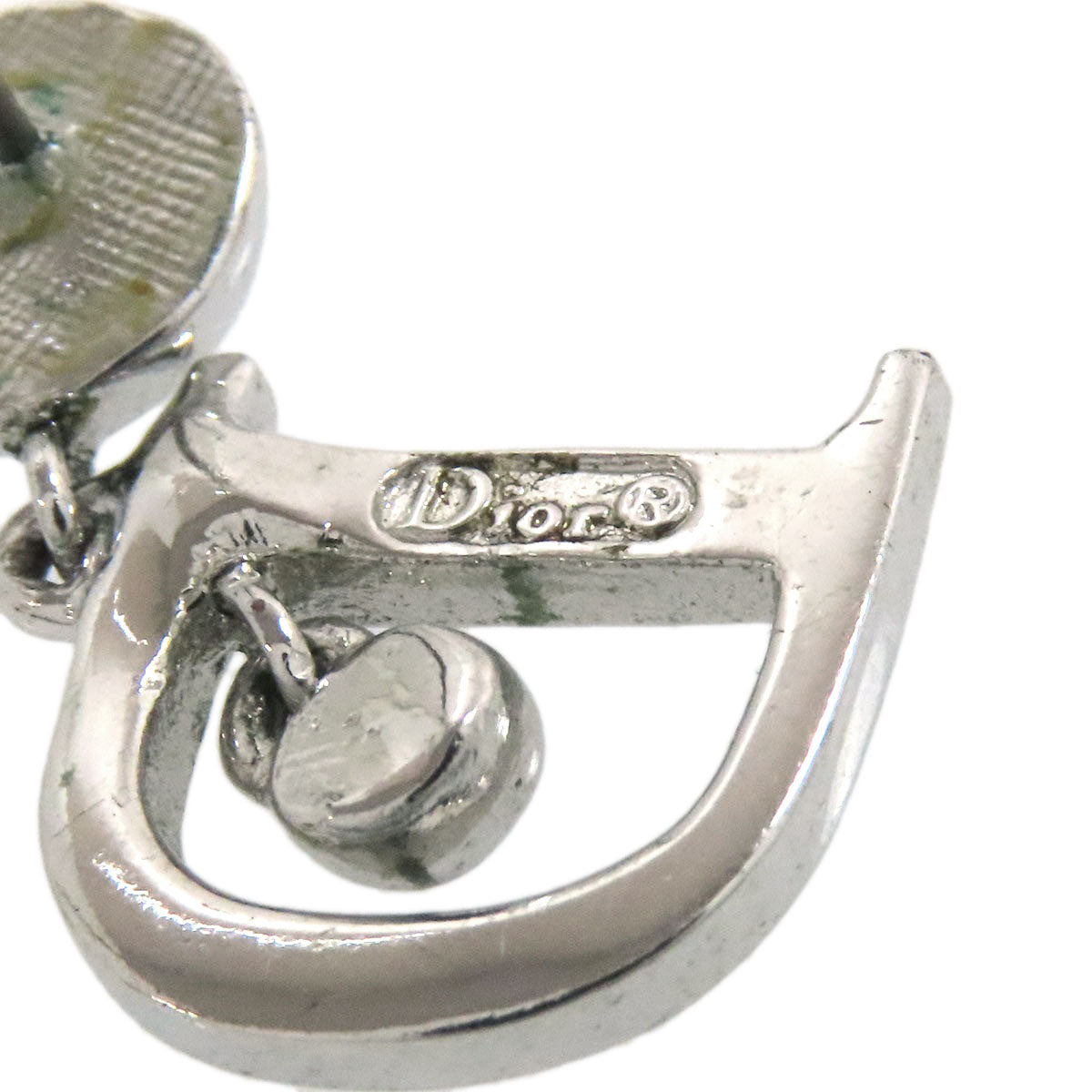 CHRISTIAN DIOR D logo earring Metal Ladies [Used]