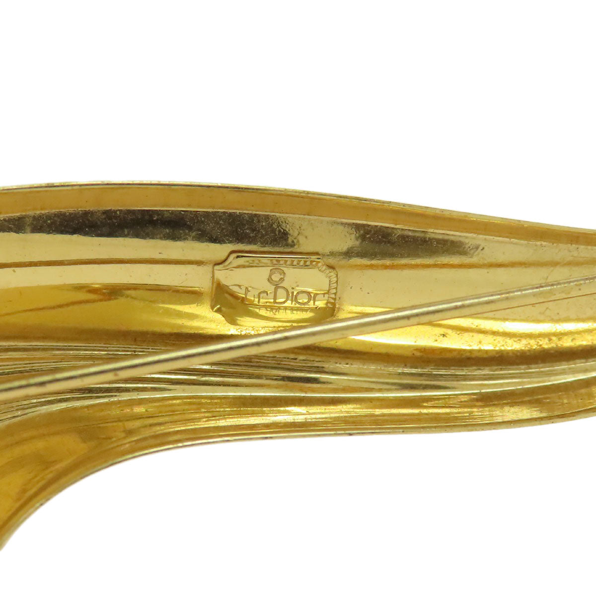CHRISTIAN DIOR vintage Brooch Metal Ladies [Used]