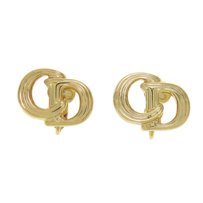 CHRISTIAN DIOR CD logo Earring Metal Ladies [Used]