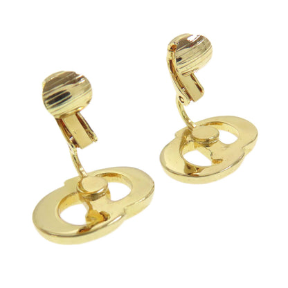 CHRISTIAN DIOR CD logo Earring Metal Ladies [Used]