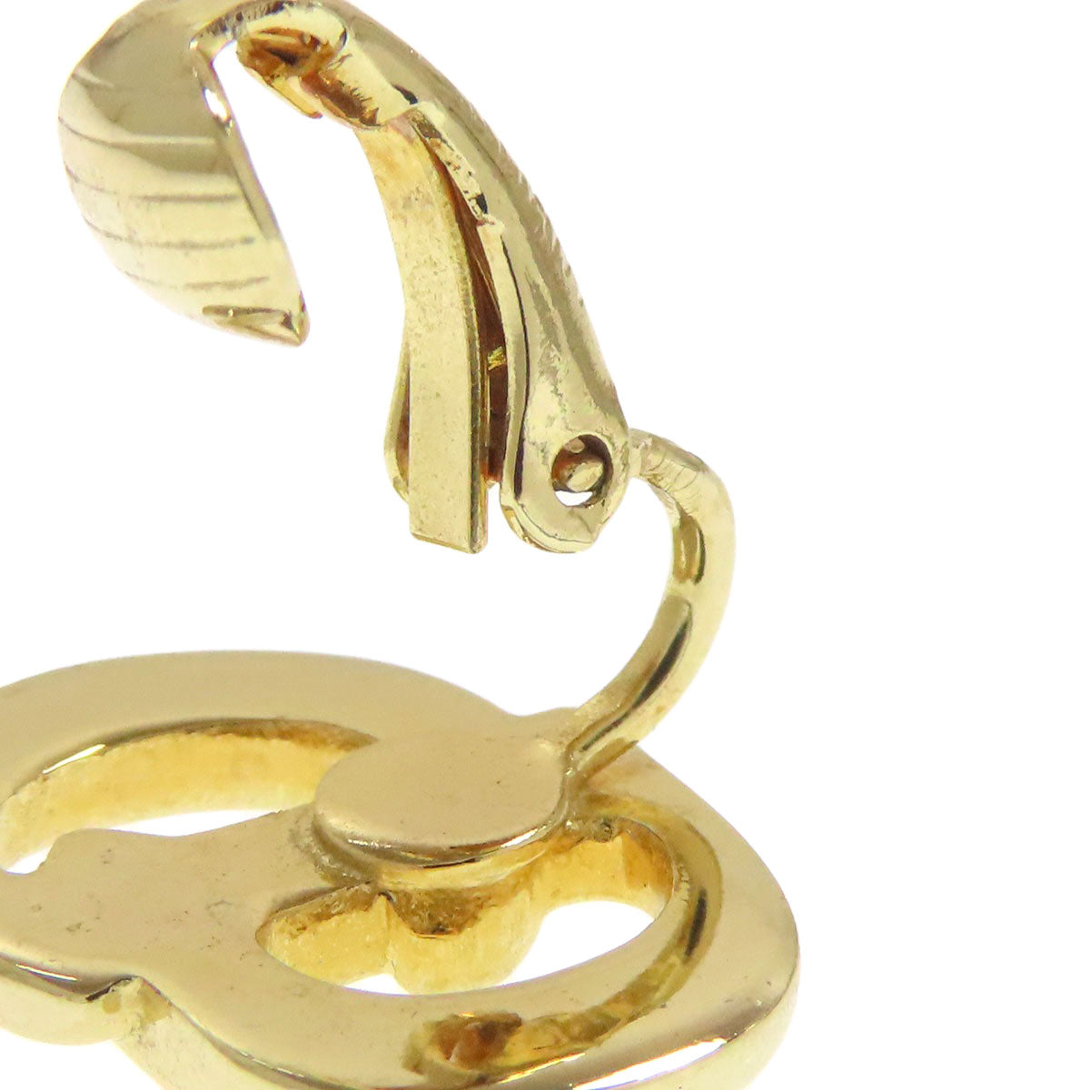 CHRISTIAN DIOR CD logo Earring Metal Ladies [Used]