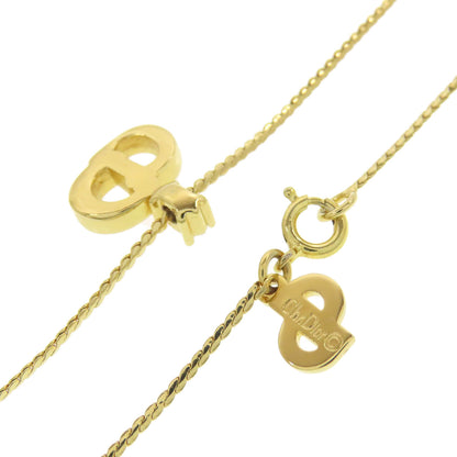CHRISTIAN DIOR CD logo Necklace Metal Ladies [Used]