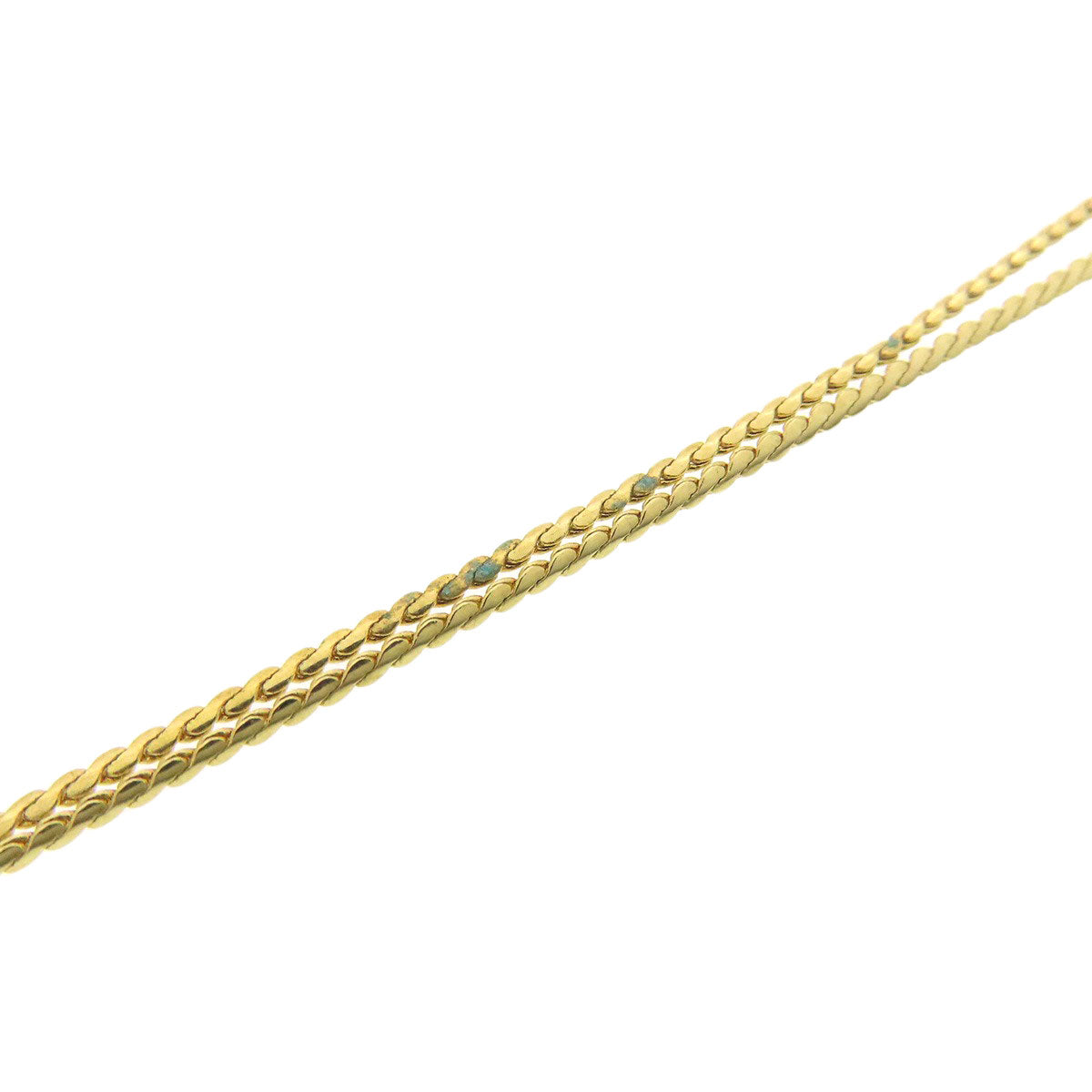 CHRISTIAN DIOR CD logo Necklace Metal Ladies [Used]