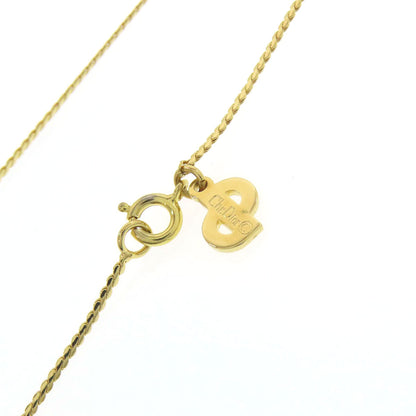 CHRISTIAN DIOR CD logo Necklace Metal Ladies [Used]