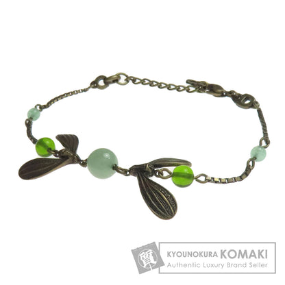 CHRISTIAN DIOR Mistletoe motif Bracelet Metal Ladies [Used]