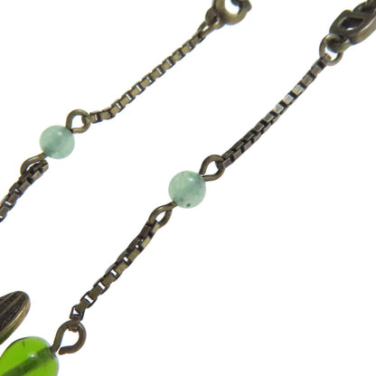 CHRISTIAN DIOR Mistletoe motif Bracelet Metal Ladies [Used]