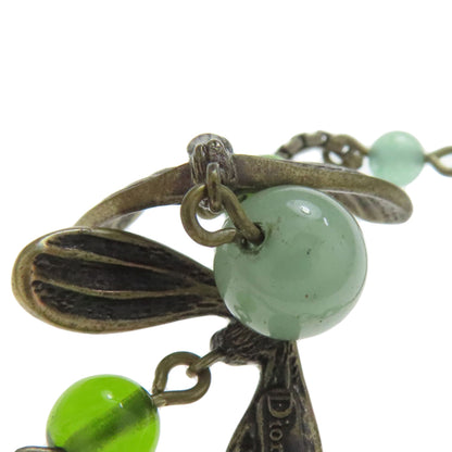 CHRISTIAN DIOR Mistletoe motif Bracelet Metal Ladies [Used]