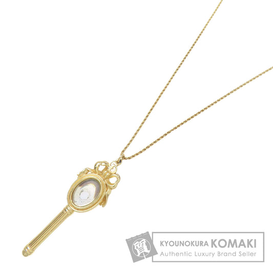 CHRISTIAN DIOR hand mirror motif Necklace Metal Ladies [Used]