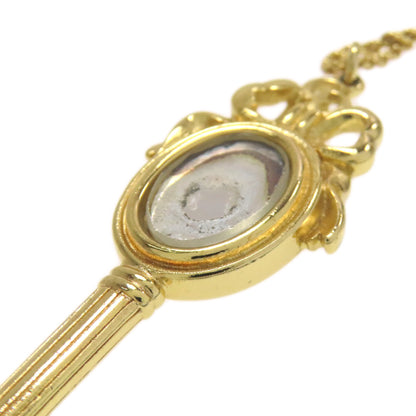 CHRISTIAN DIOR hand mirror motif Necklace Metal Ladies [Used]