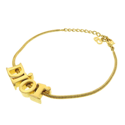 CHRISTIAN DIOR logo Bracelet Metal Ladies [Used]