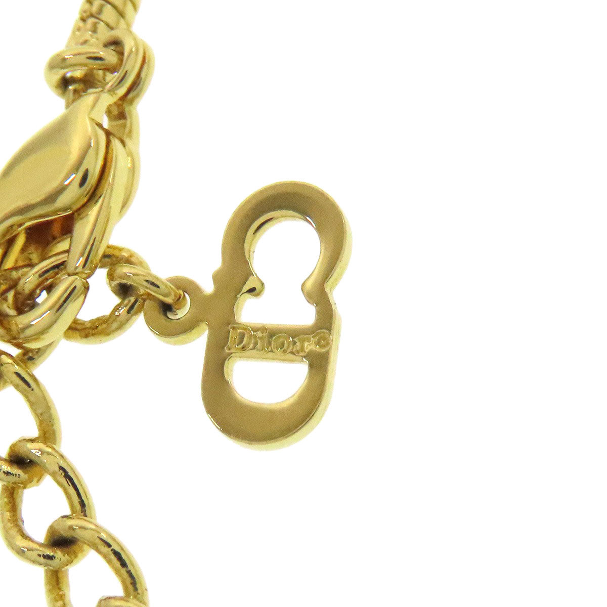 CHRISTIAN DIOR logo Bracelet Metal Ladies [Used]