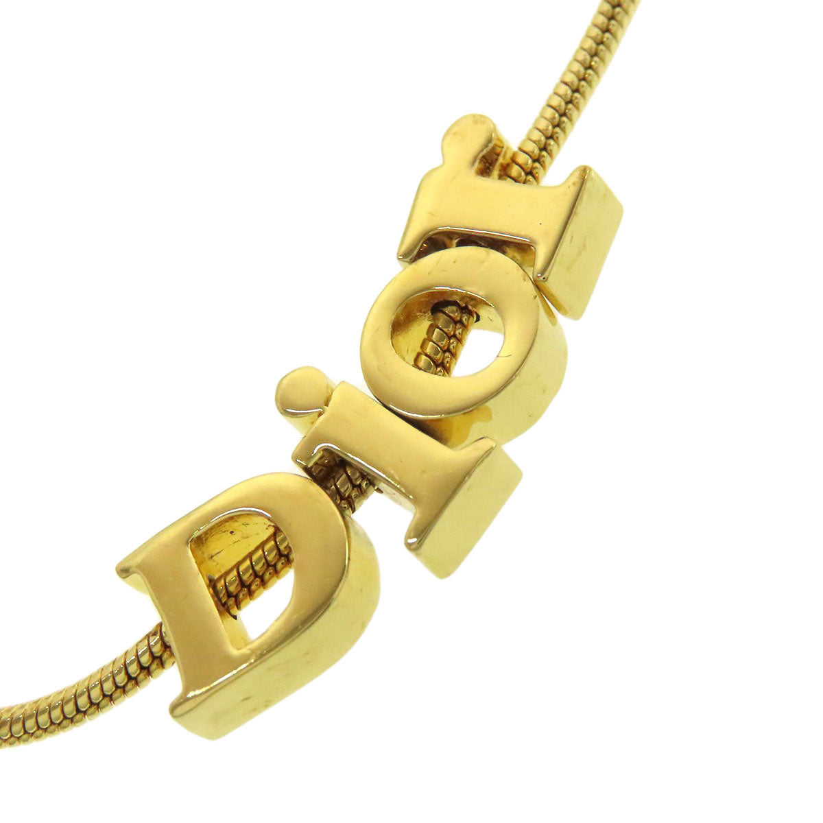 CHRISTIAN DIOR logo Bracelet Metal Ladies [Used]