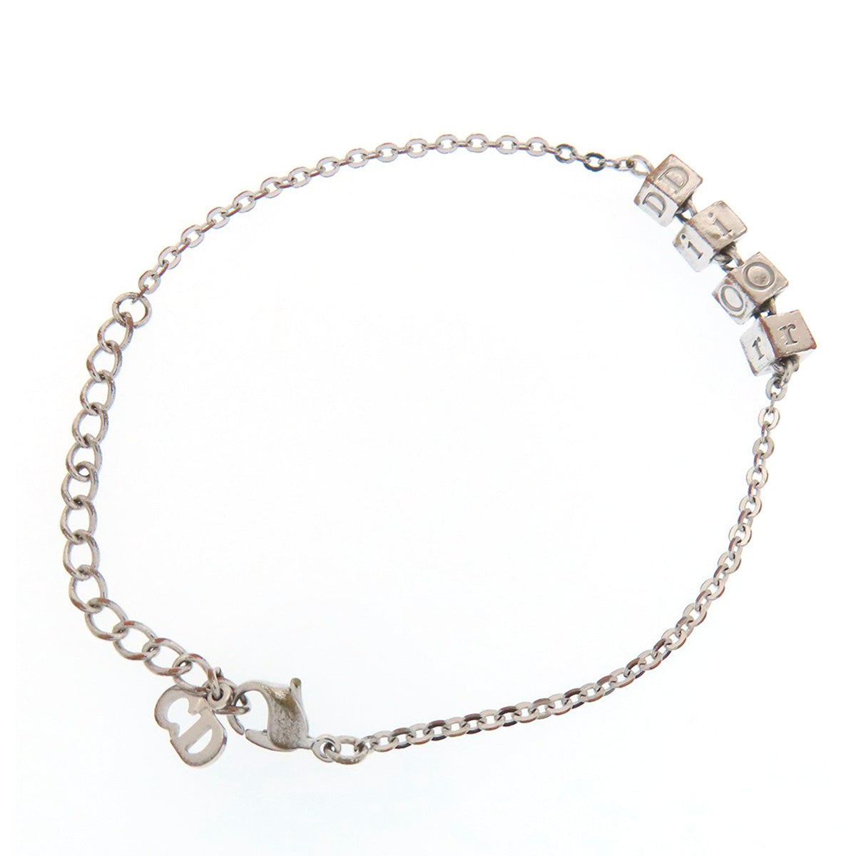 CHRISTIAN DIOR logo Bracelet Metal Ladies [Used]