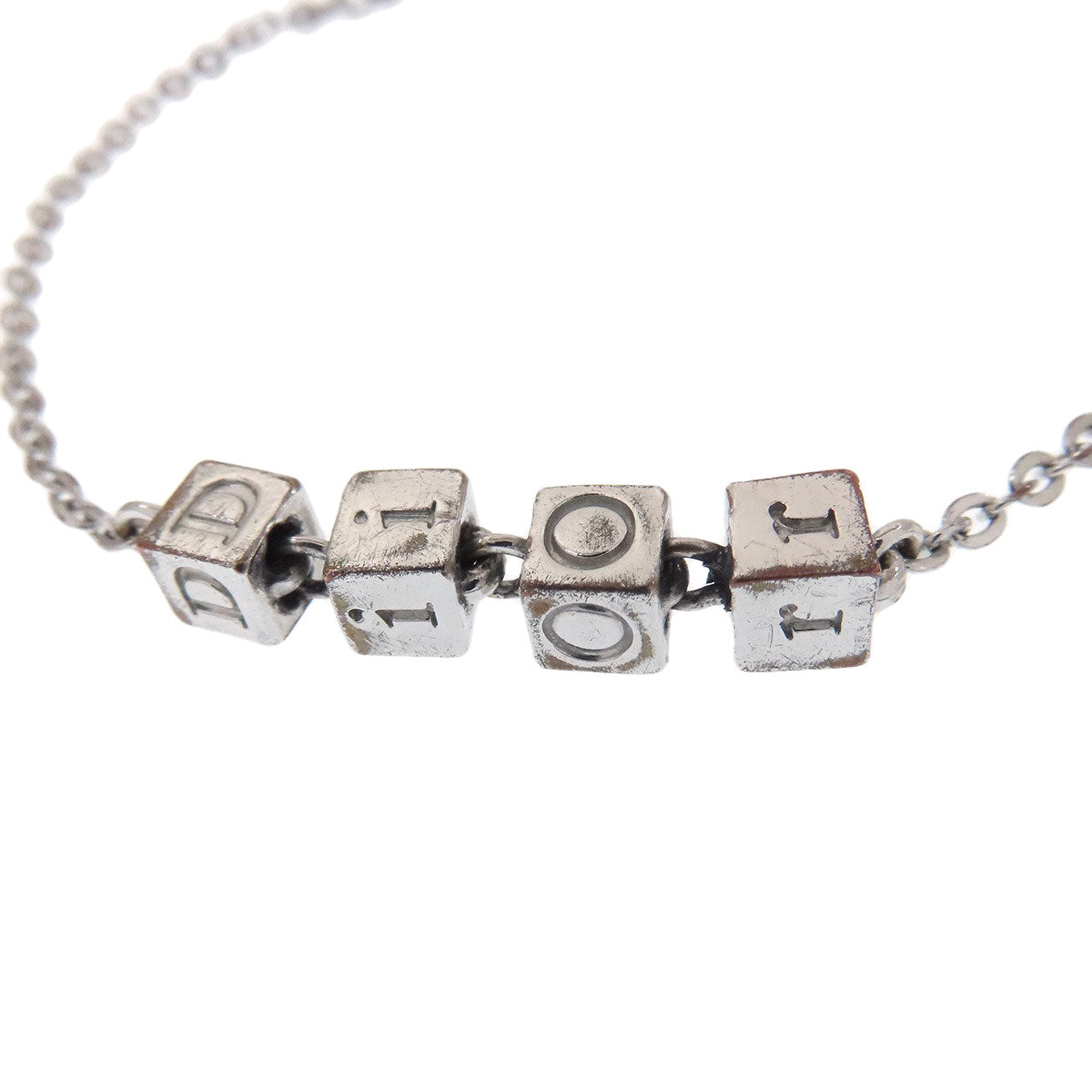 CHRISTIAN DIOR logo Bracelet Metal Ladies [Used]