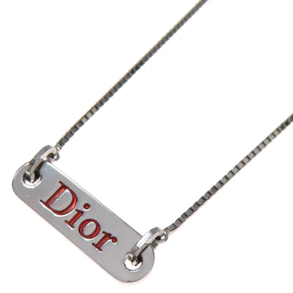 CHRISTIAN DIOR with logo Venetian Chain Necklace Metal Ladies [Used]