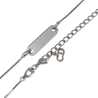 CHRISTIAN DIOR with logo Venetian Chain Necklace Metal Ladies [Used]