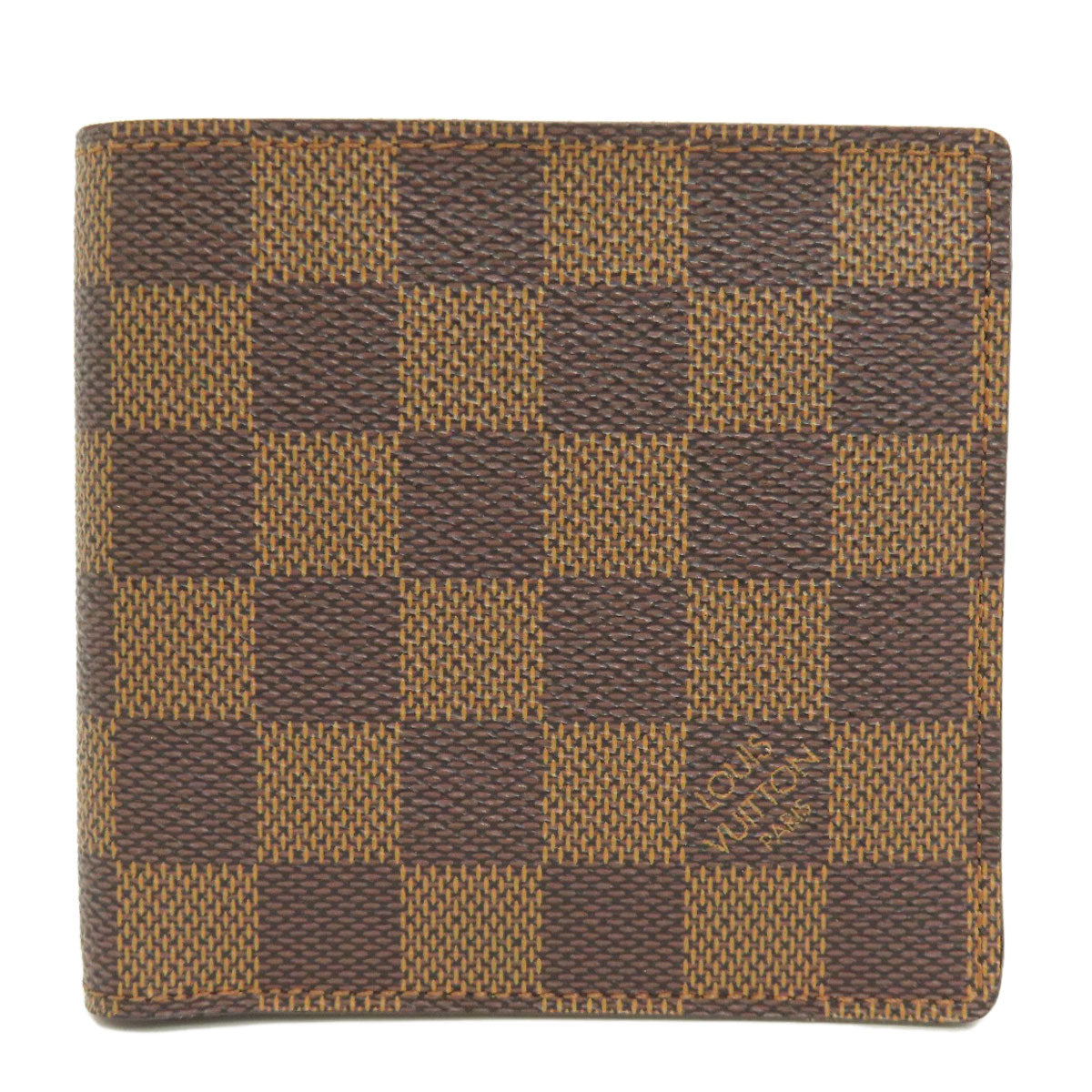 LOUIS VUITTON  N61675 Bifold Wallet with Coin Pocket Portefeiulle・Marco Damier canvas Ladies