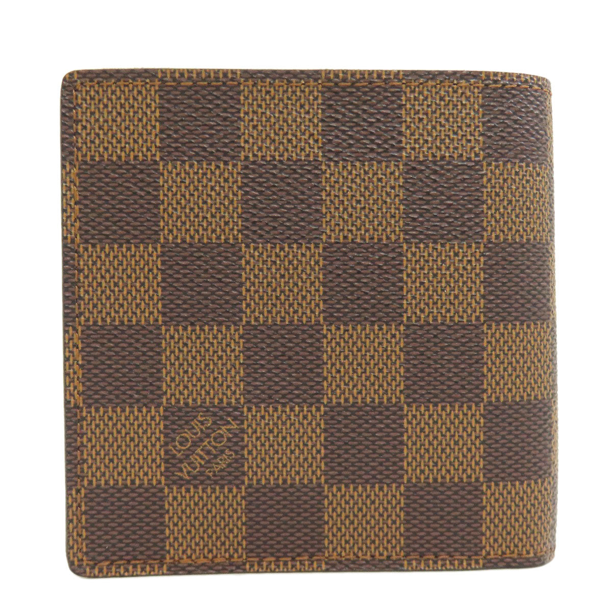 LOUIS VUITTON  N61675 Bifold Wallet with Coin Pocket Portefeiulle・Marco Damier canvas Ladies