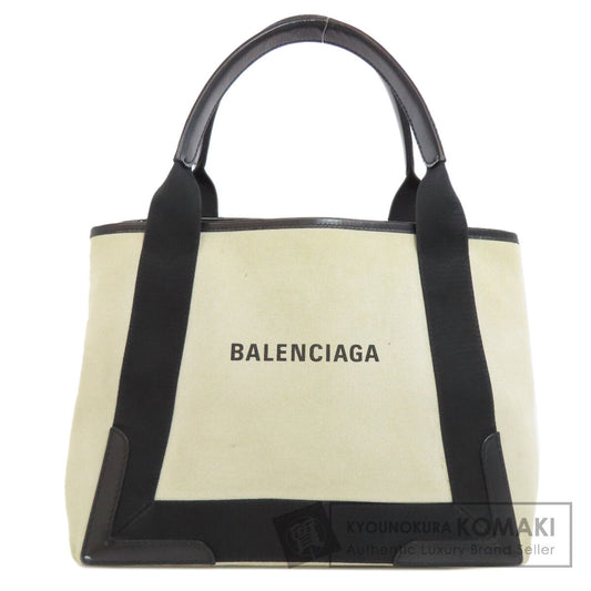 BALENCIAGA 339933 NAVY CABAS Handbag Canvas Ladies [Used]