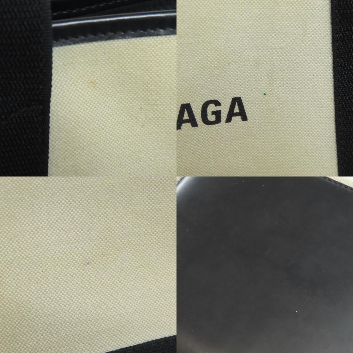 BALENCIAGA 339933 NAVY CABAS Handbag Canvas Ladies [Used]