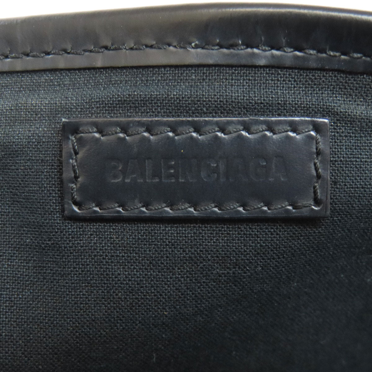 BALENCIAGA 339933 NAVY CABAS Handbag Canvas Ladies [Used]