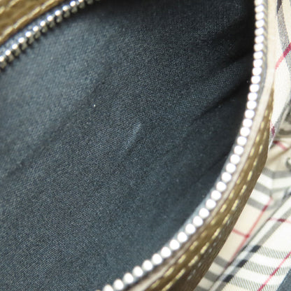 BURBERRY logo Shoulder Bag Leather Ladies [Used]