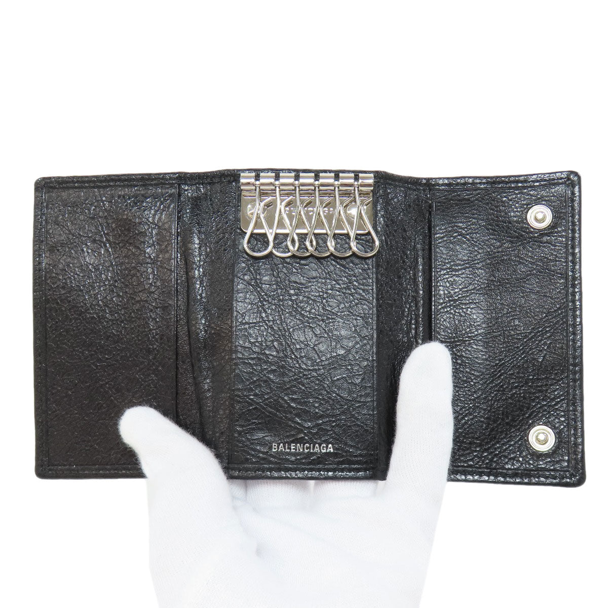 BALENCIAGA 477450 Classic key holder Leather Ladies [Used]