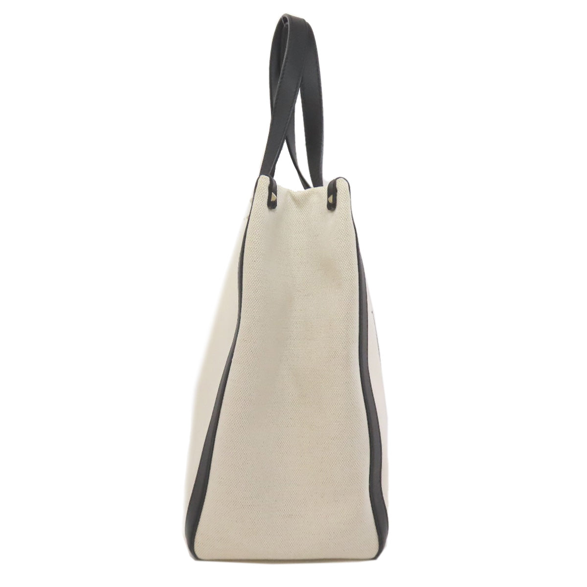 VALENTINO Logo studs Tote Bag Canvas Ladies [Used]