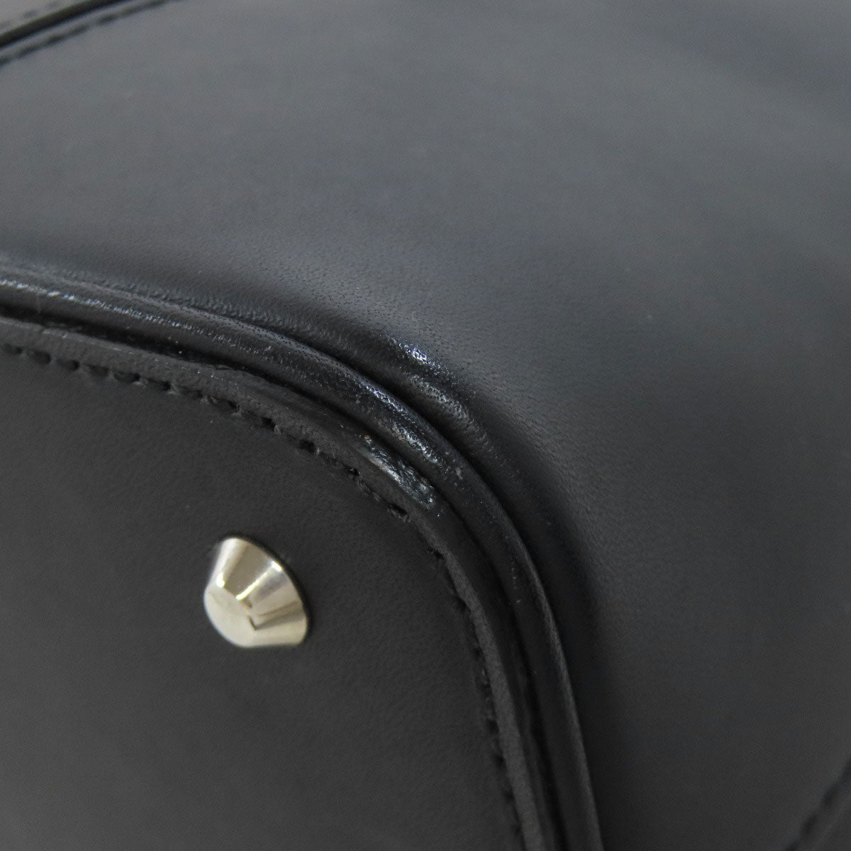 BURBERRY logo Handbag Leather Ladies [Used]