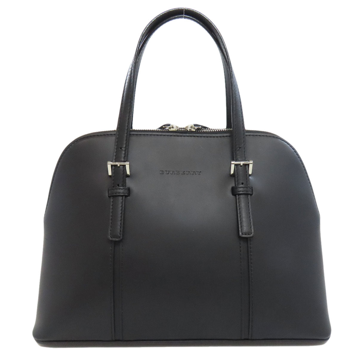BURBERRY logo Handbag Leather Ladies [Used]