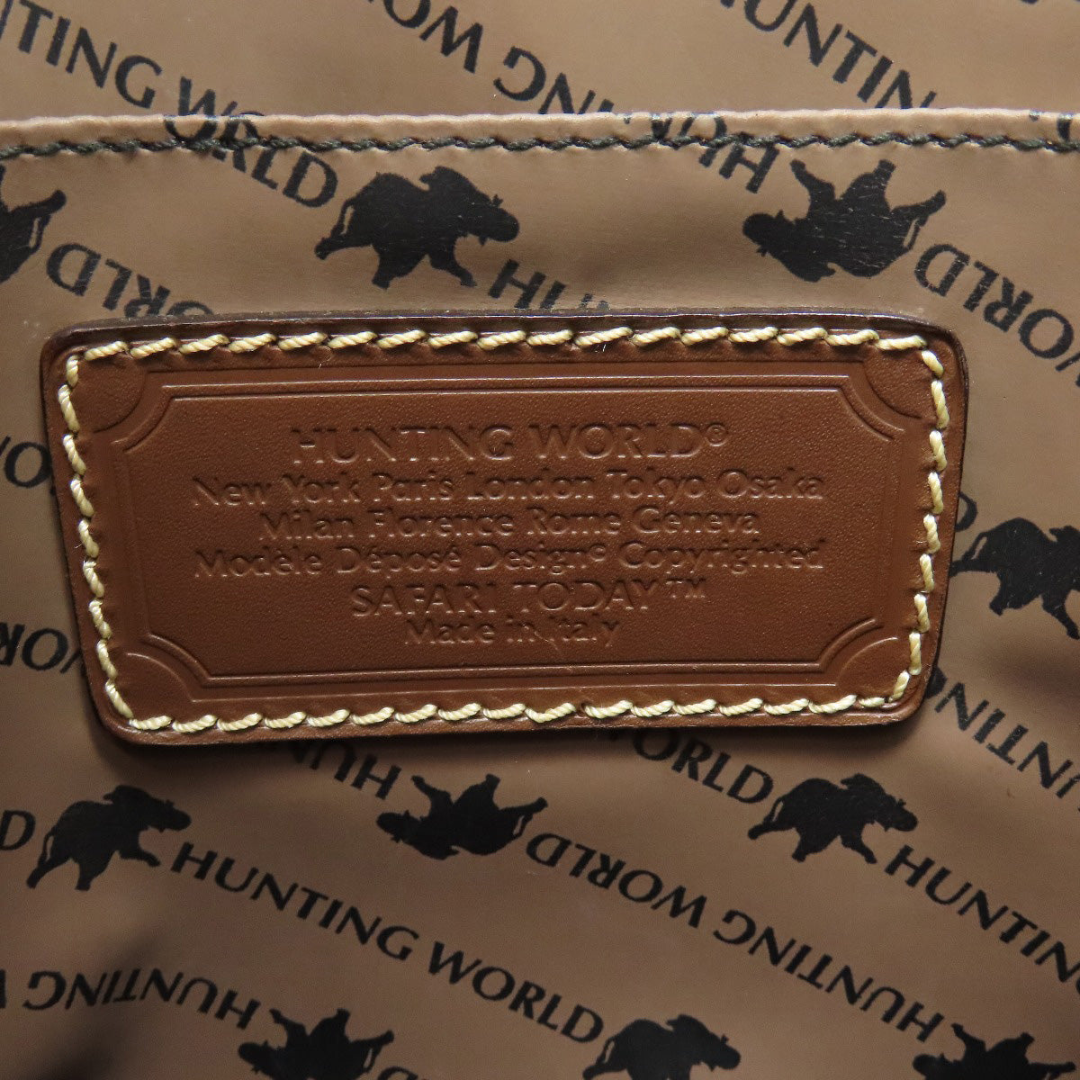 HUNTING WORLD   Handbag logo Canvas Ladies