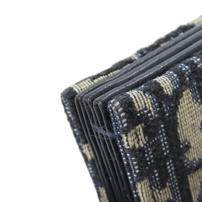 CHRISTIAN DIOR Saddle trotter pattern Card Case Canvas Ladies [Used]