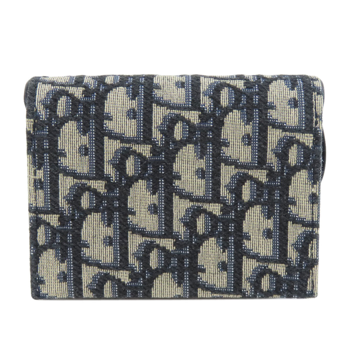 CHRISTIAN DIOR Saddle trotter pattern Card Case Canvas Ladies [Used]