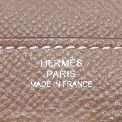 HERMES   Long wallet (with coin pocket) Kelly Wallet Etoupe SilverHardware Epsom Ladies