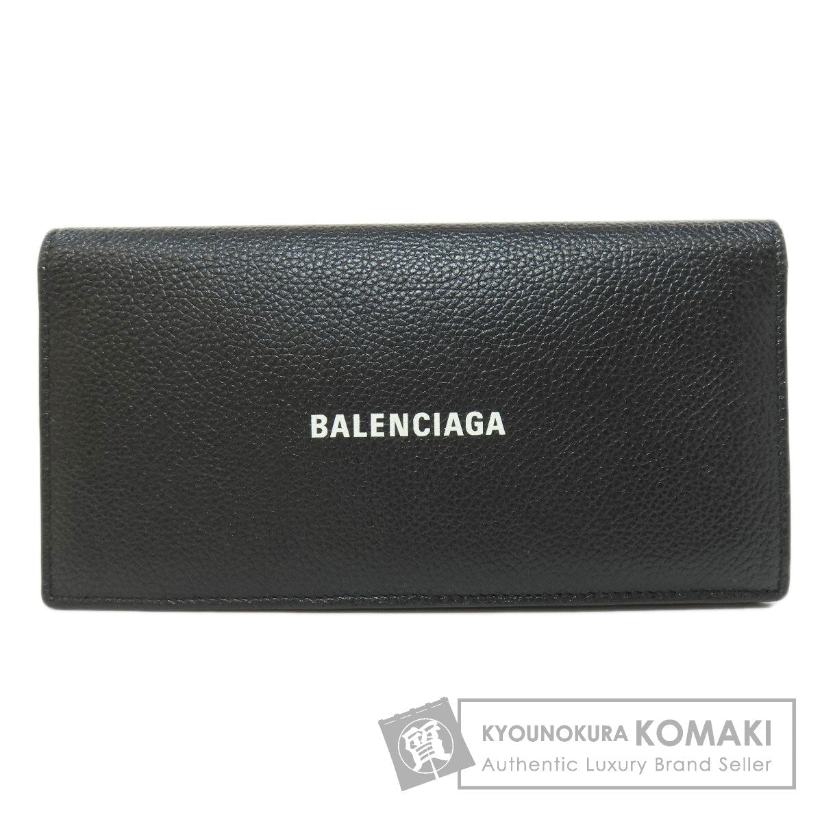 BALENCIAGA  594692 Long wallet (with coin pocket) logo Leather Ladies