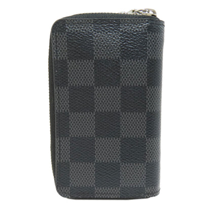 LOUIS VUITTON N63076 Zippy coin purse coin purse Damier canvas mens [Used]