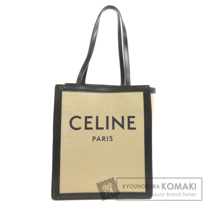 CELINE   Tote Bag logo Canvas Ladies