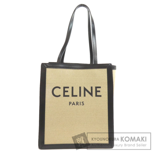 CELINE   Tote Bag logo Canvas Ladies