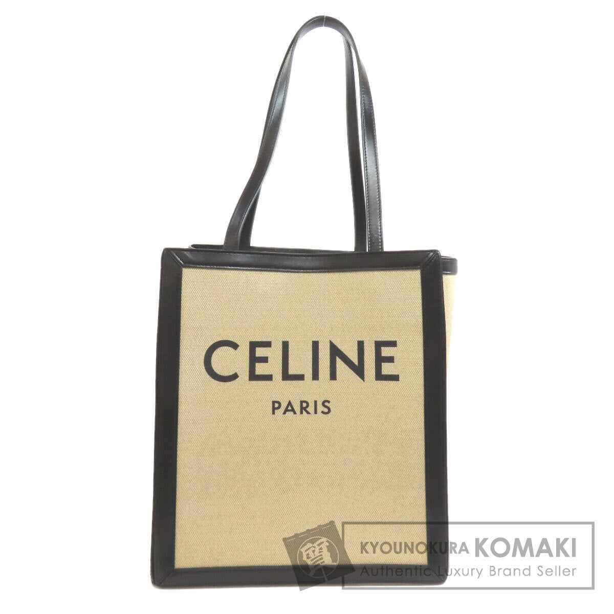 CELINE logo Tote Bag Canvas Ladies [Used]