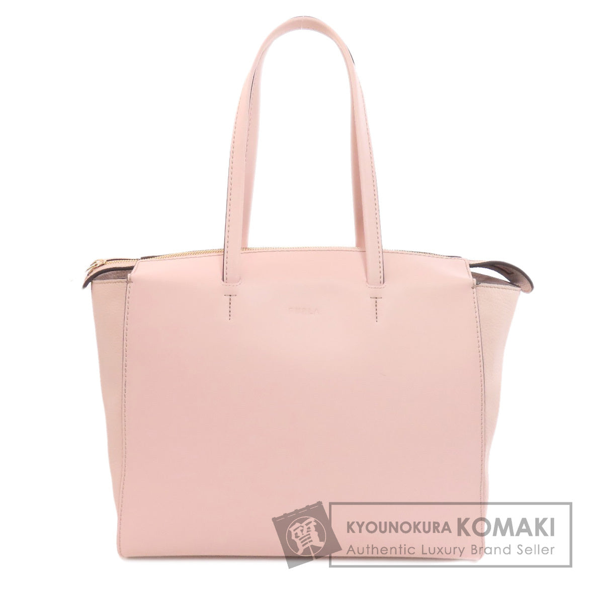 Furla logo Tote Bag Leather Ladies [Used]