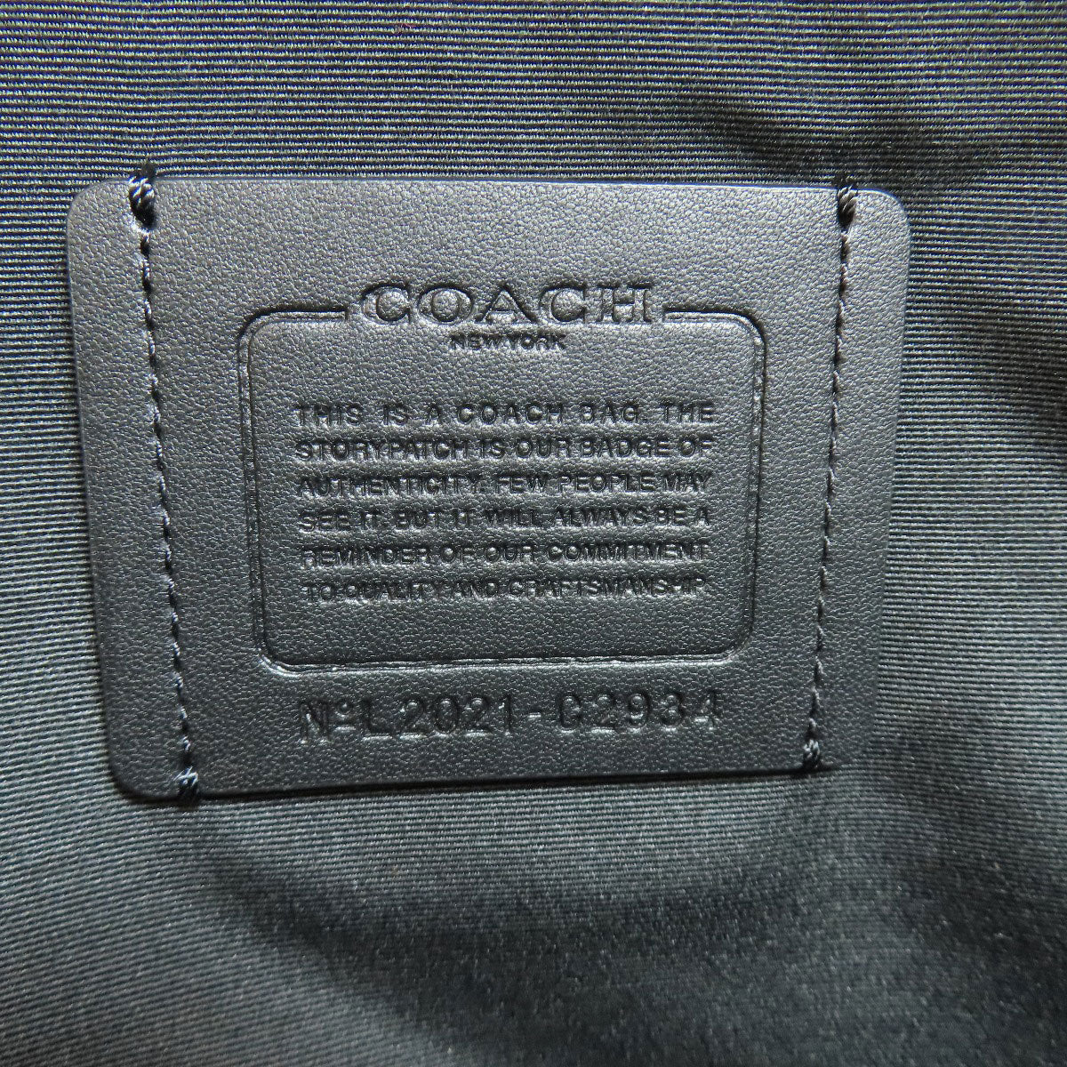 コーチ C2934 ロゴ リュック・デイパック レザー レディース 【中古】【COACH】
