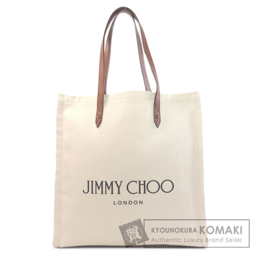Jimmy Choo logo Tote Bag Canvas Ladies [Used]