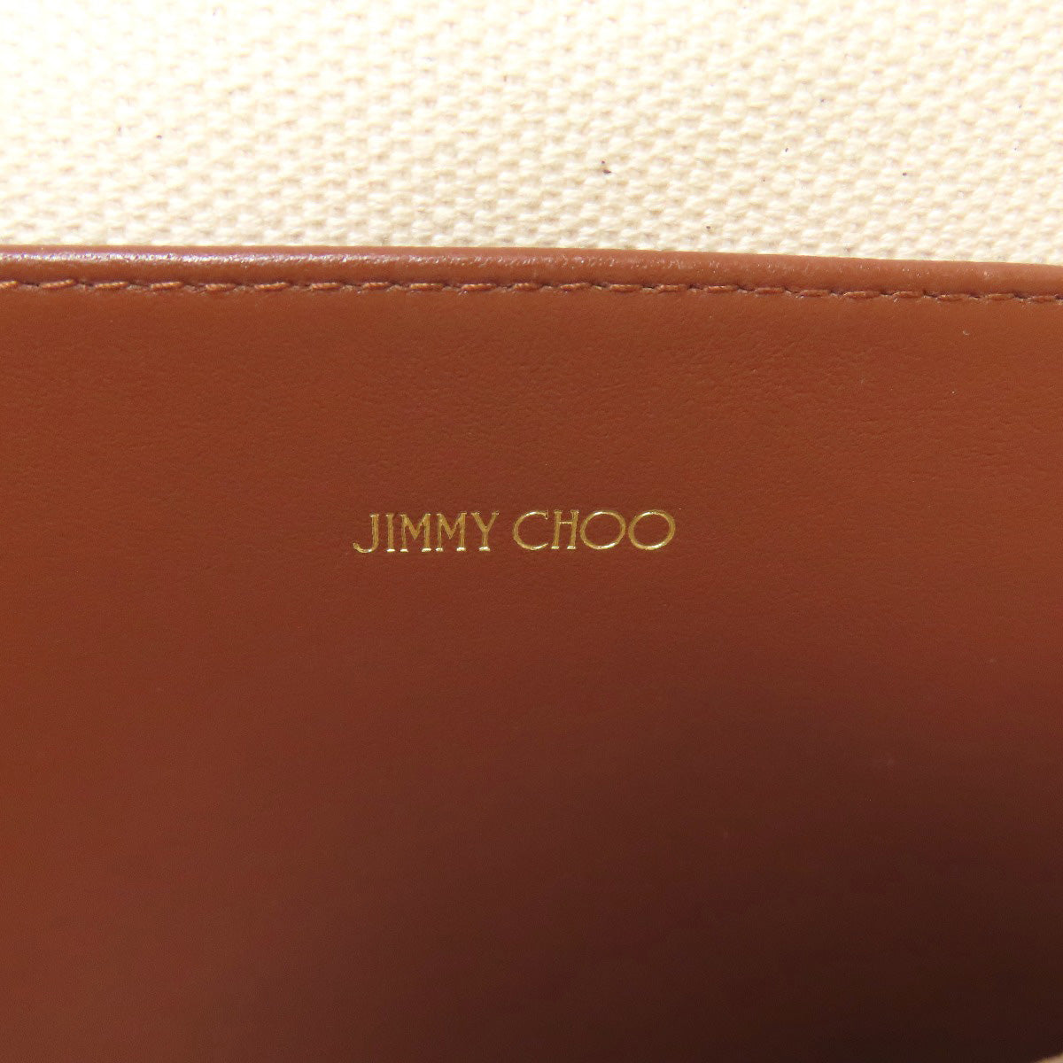 Jimmy Choo logo Tote Bag Canvas Ladies [Used]