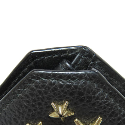 Jimmy Choo Star motif Bifold Wallet with Coin Pocket Leather Ladies [Used]